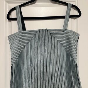 Sigrid Olsen Metallic Pleated Silk Camisole
